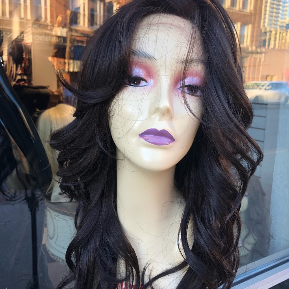 Wig brown long curly Lacefront Wig 2020 - Picture 6 of 9